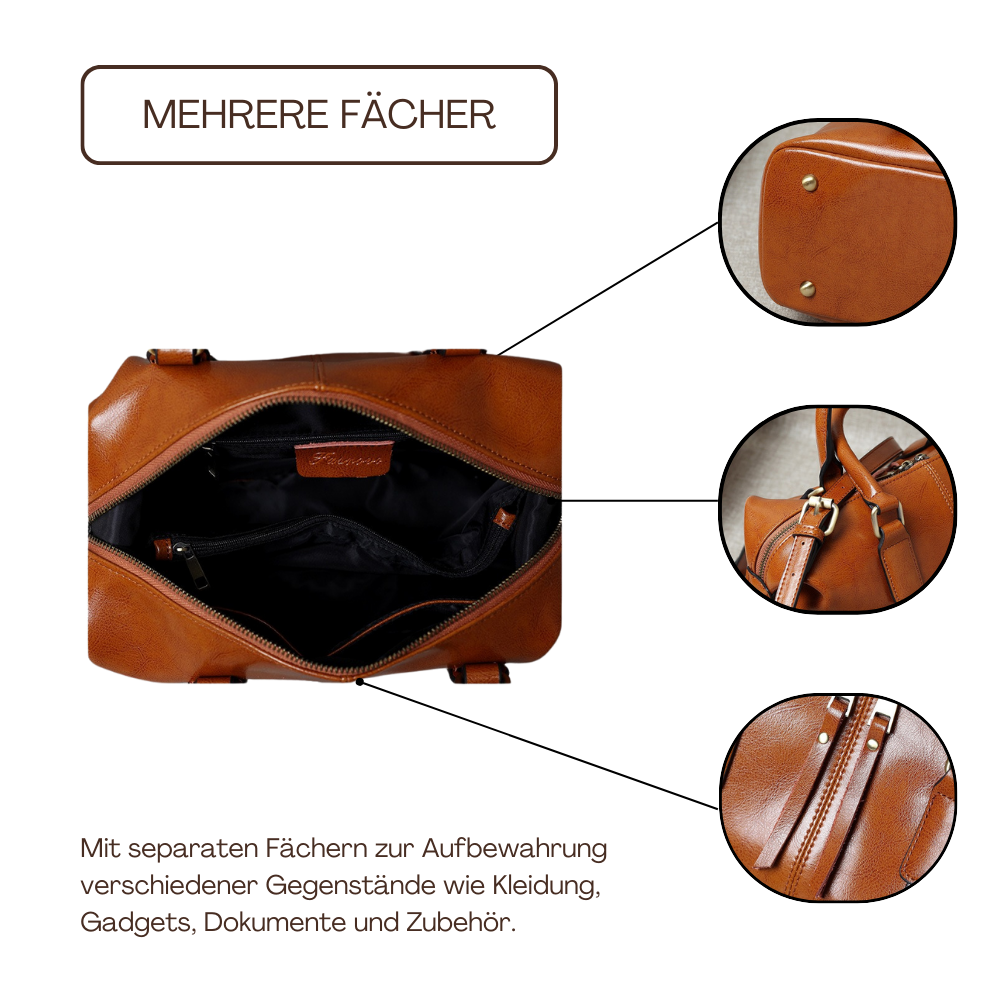 BERK | Mittelgroße Schulranzen im Vintage-Design