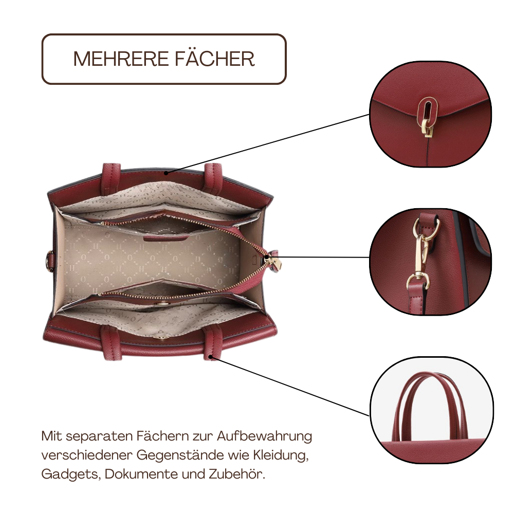 BERK | Schlanke und strukturierte Handtasche