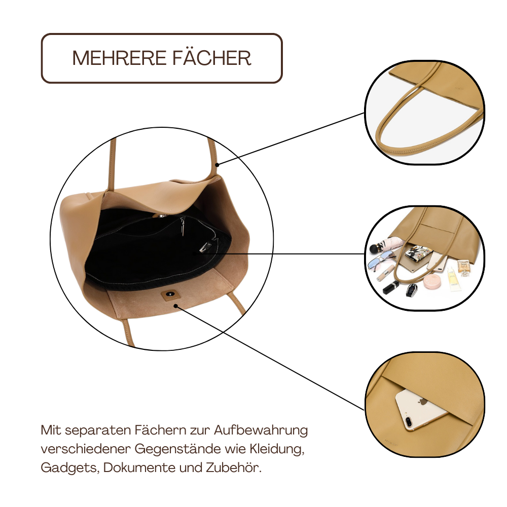 BERK | Klassisches Design Große Capcity Tragetasche