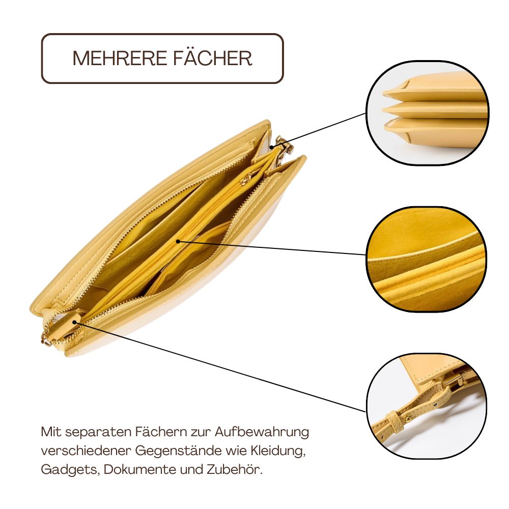 BERK | Minimalistische Ledertasche mit glatter Oberfläche