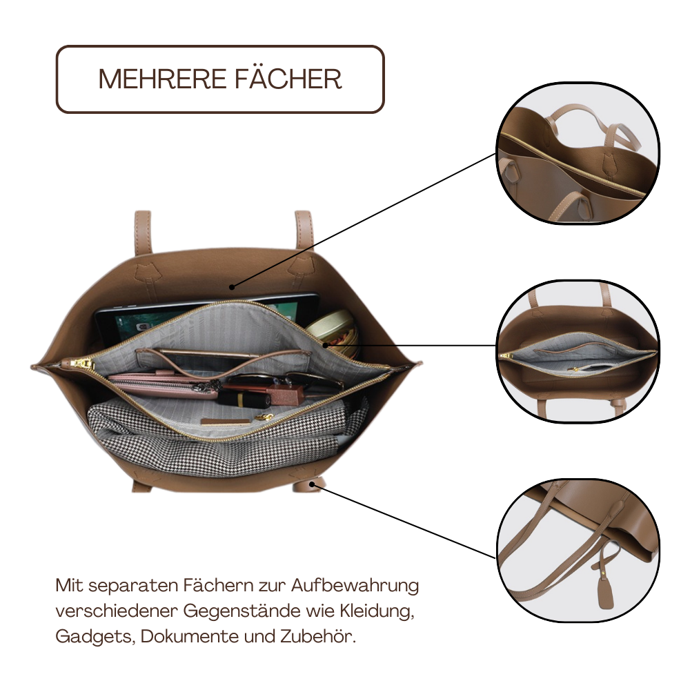 BERK | Vielseitige Umhängetasche aus echtem Leder