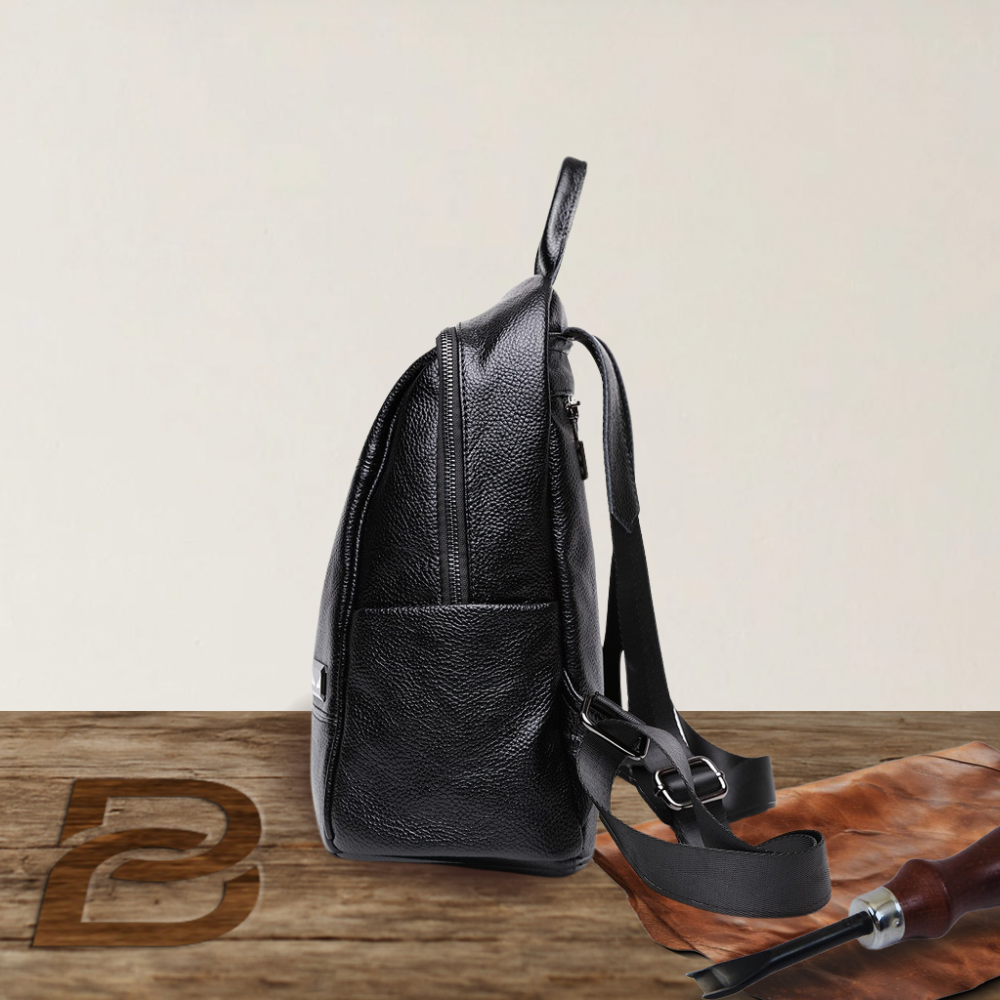 BERK | Laptop-sicherer Lederrucksack
