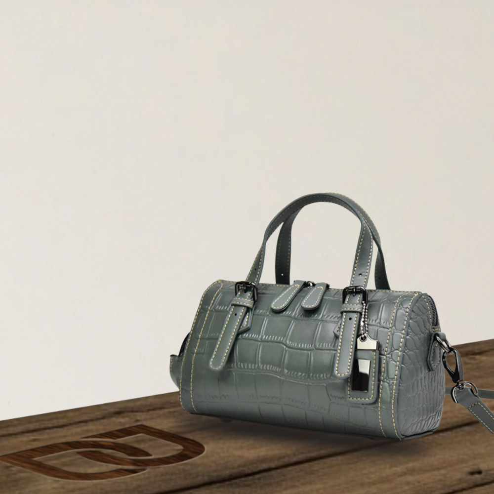 BERK | Handtasche aus Rindsleder mit Krokodilmuster