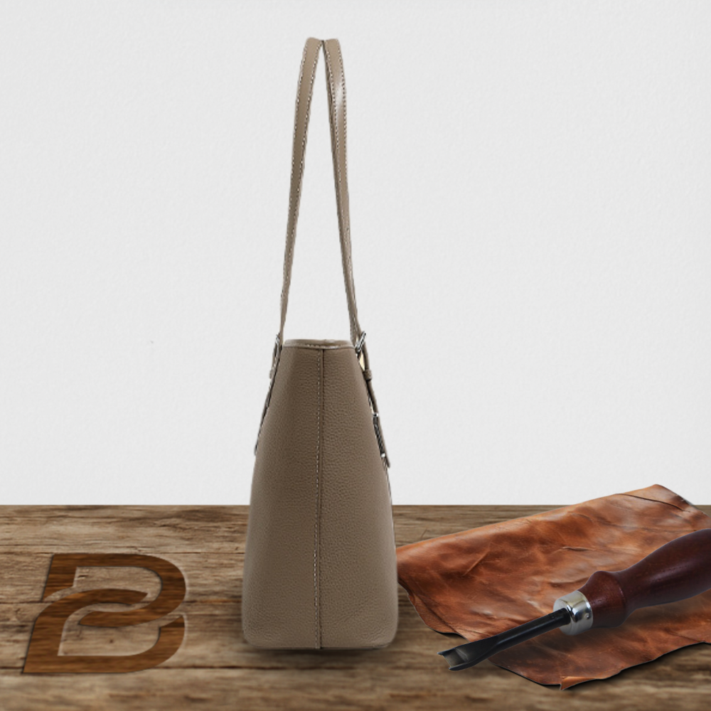 BERK | Tote Tasche aus weichem, genarbtem Leder mit großem Fassungsvermögen