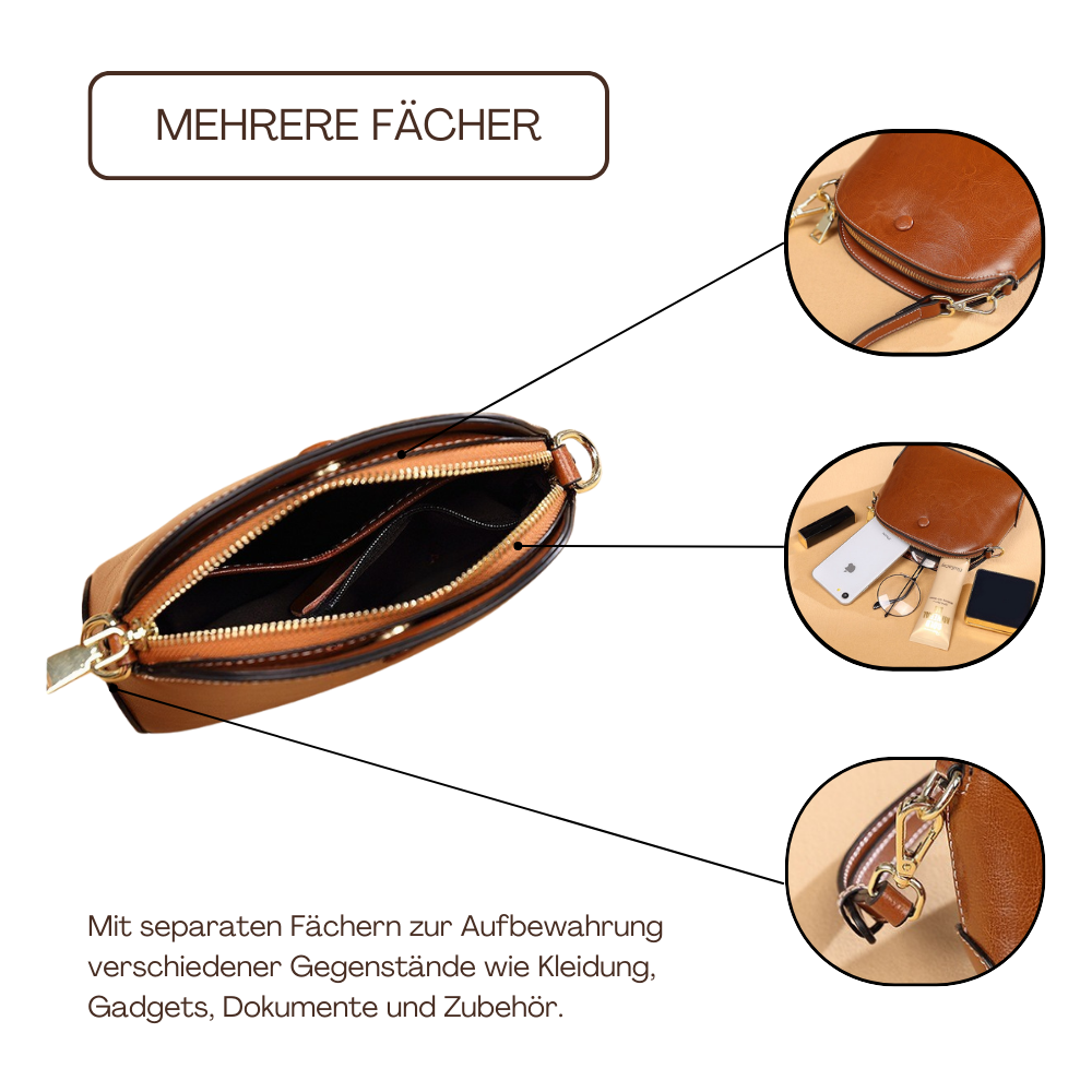 BERK | Strukturierte Mini-Lederumhängetasche