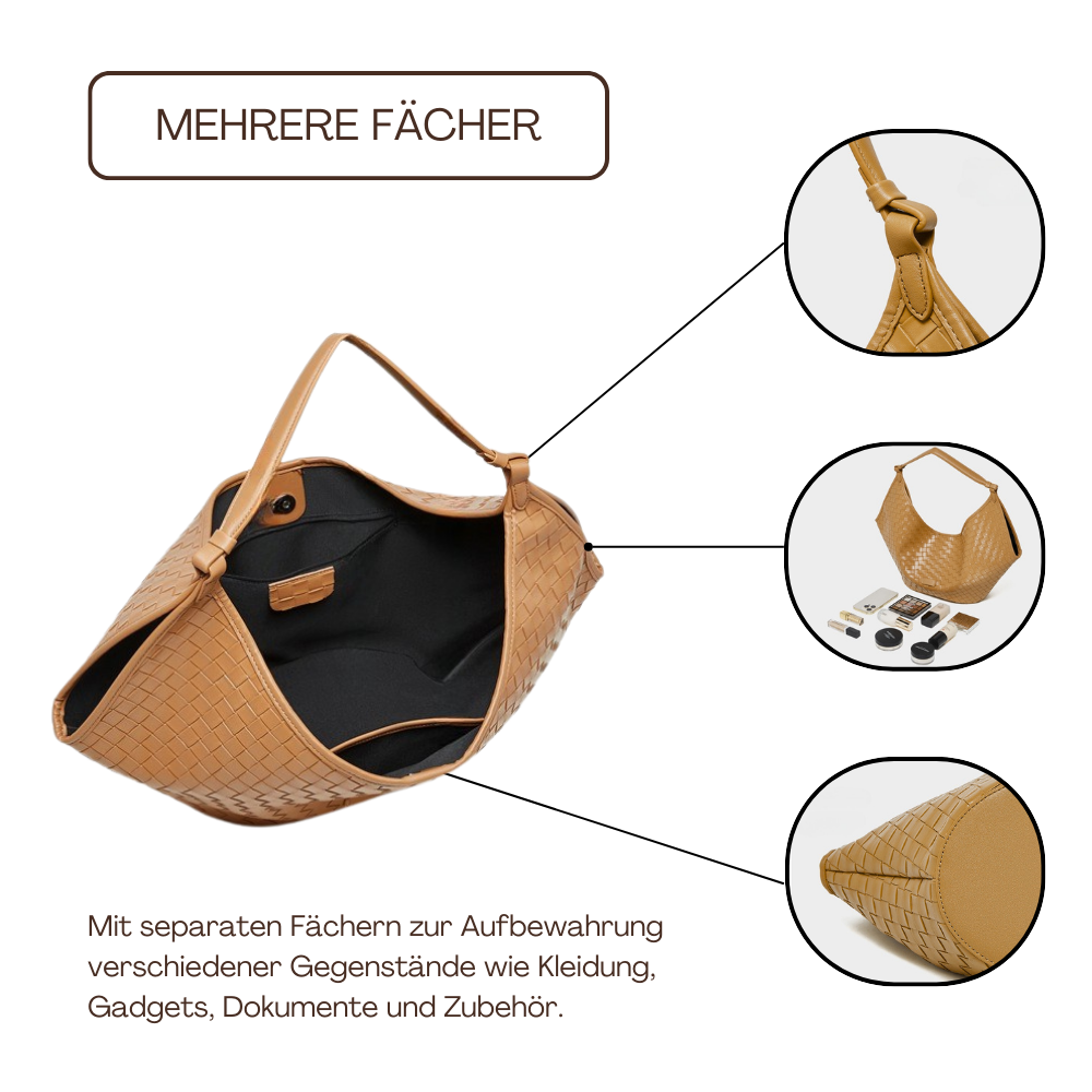BERK | Tasche aus gewebtem Leder mit großem Fassungsvermögen