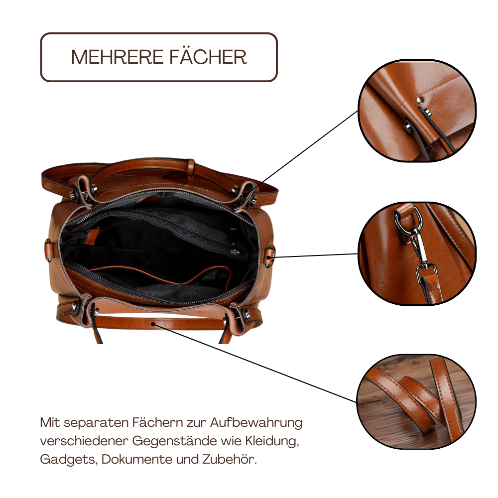 BERK | Vintage Large Capacity Leather bag