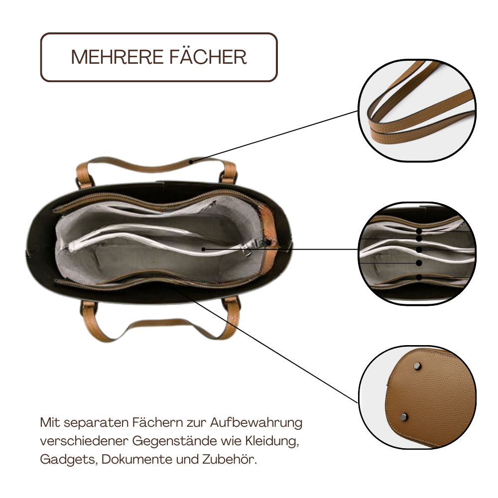 BERK | Klassische und elegante Tote Bag aus Leder
