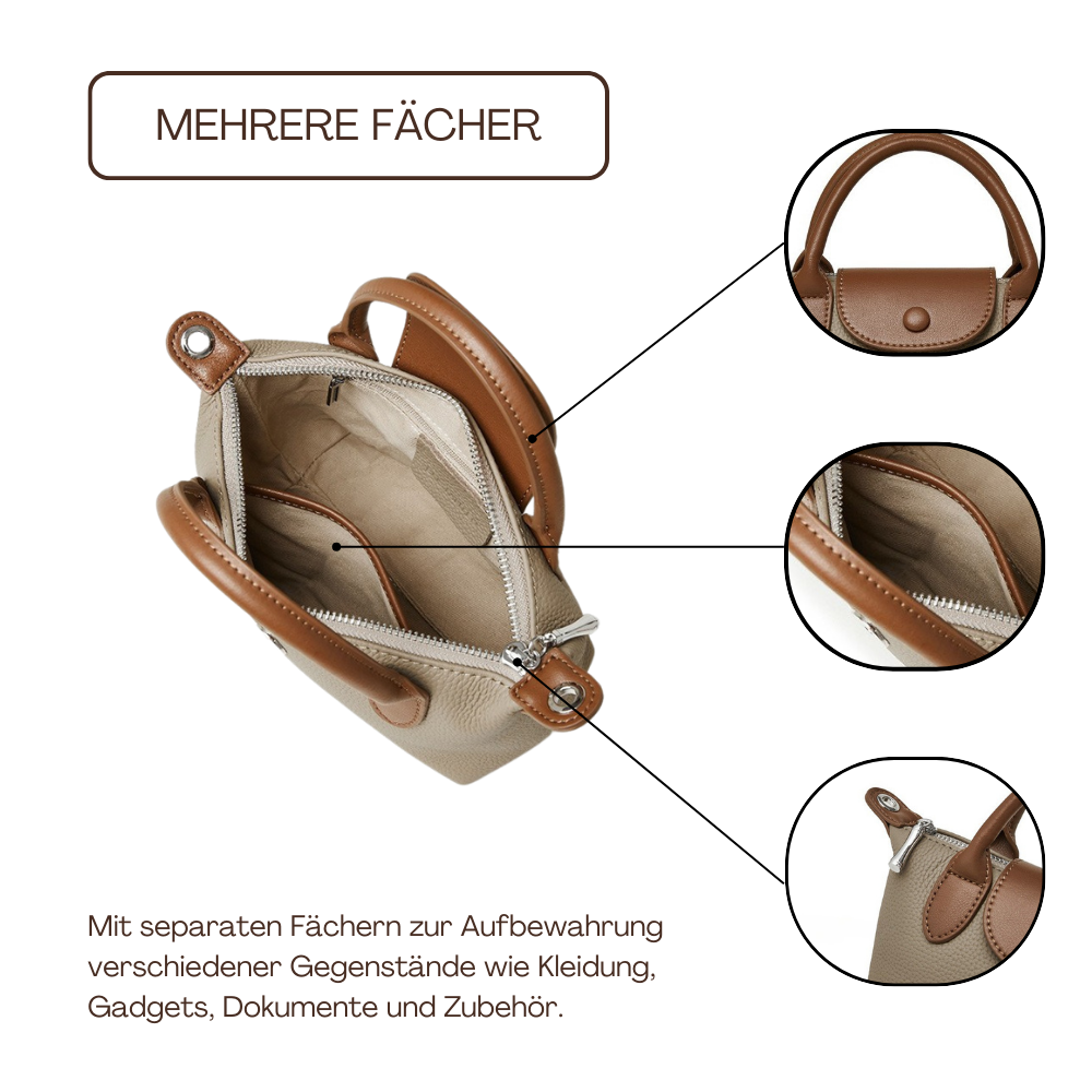 BERK | Trendiges klassisches Design Lederhandtasche