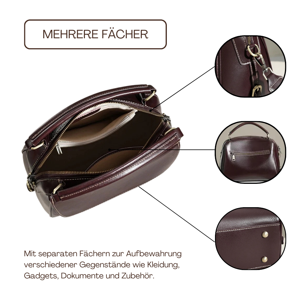 BERK | Vintage Umschlag Leder Umhängetasche