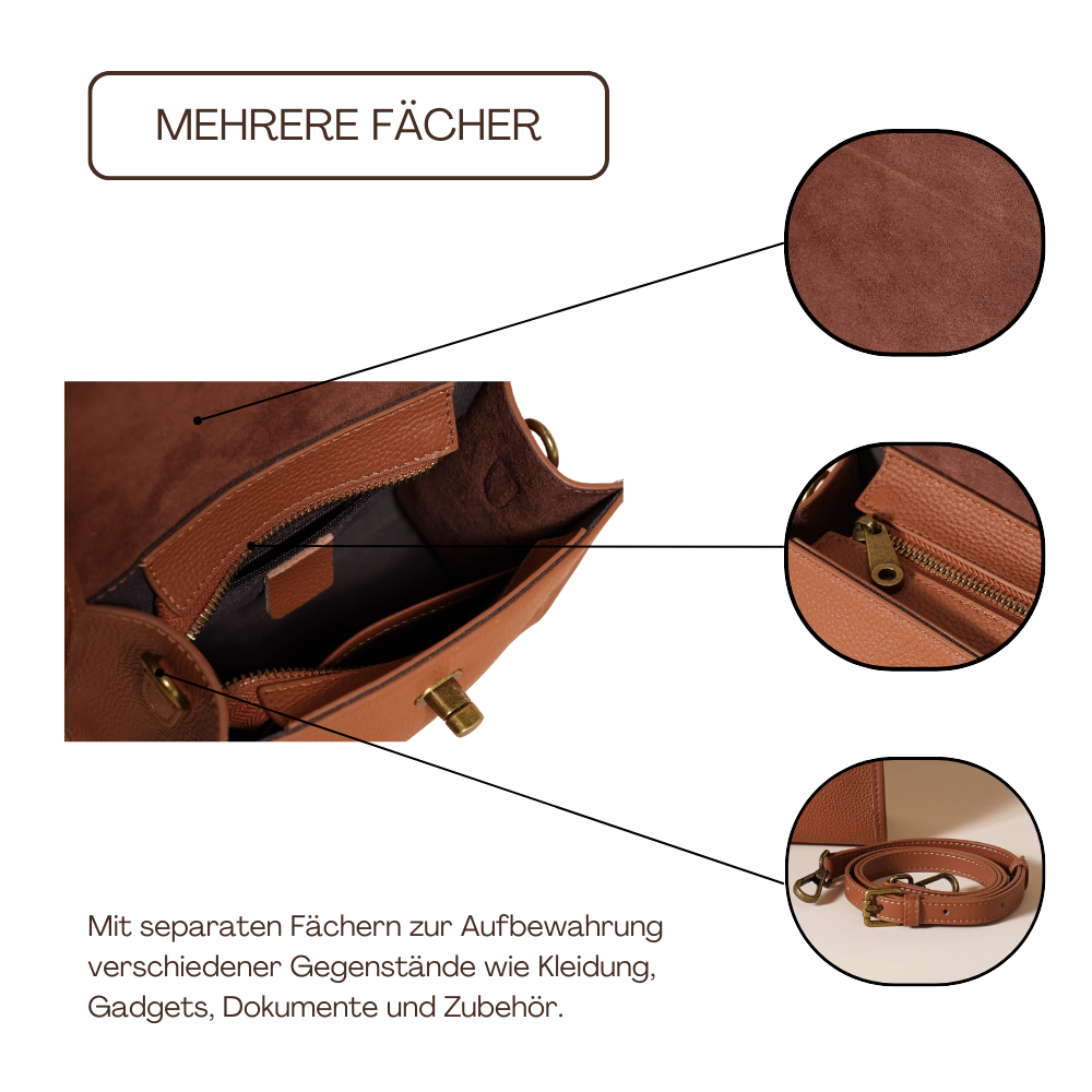 BERK | Strukturierte kompakte Mini-Crossbody-Tasche