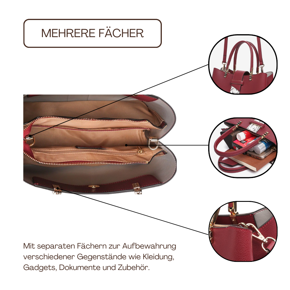BERK | Top Handle Scale Mid Design Handtasche
