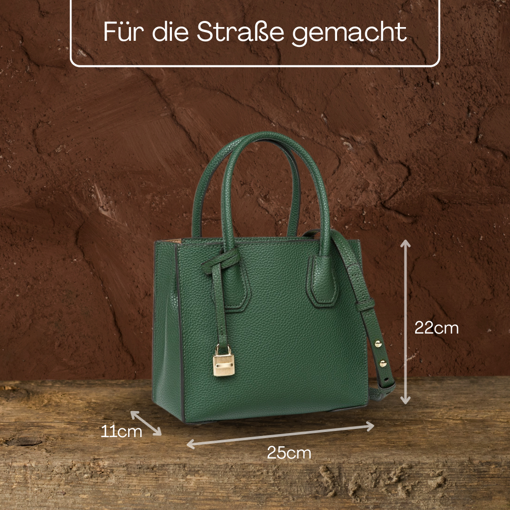 BERK | Handtasche aus strukturiertem, gekörntem Leder