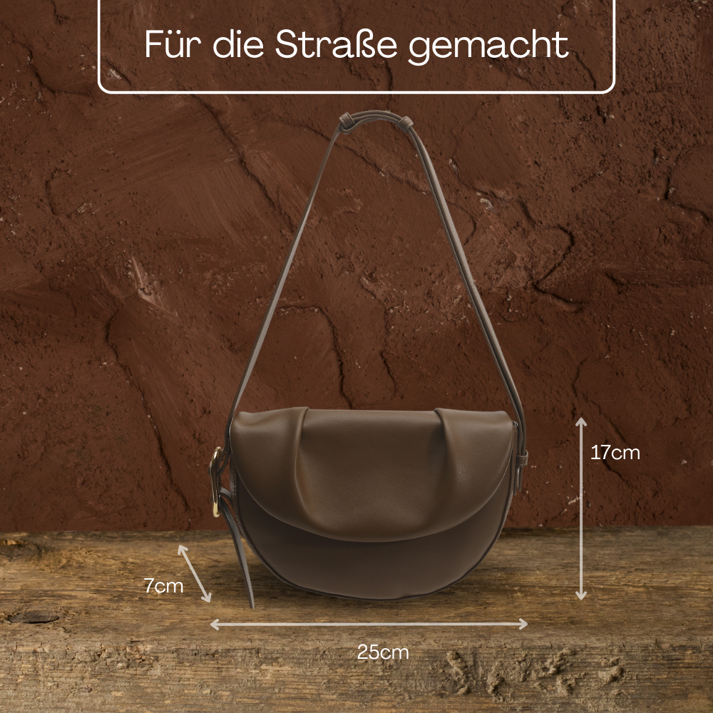 BERK | Raffinierte Tasche aus weichem, genarbtem Leder