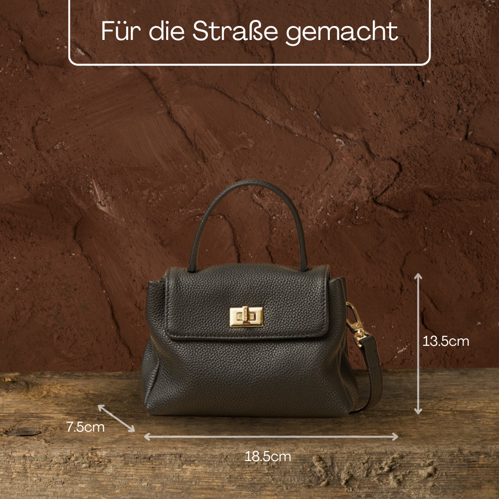 BERK | Mini Luxe Top Handle Ledertasche