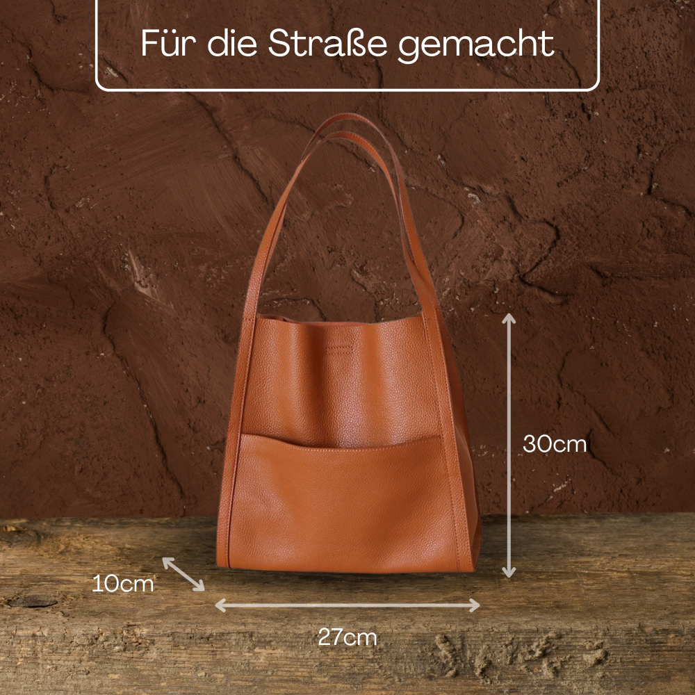 BERK | Klassische Leder-Umhängetasche