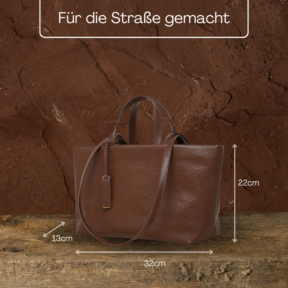 BERK | Tote Tasche aus weichem Leder mit großem Fassungsvermögen