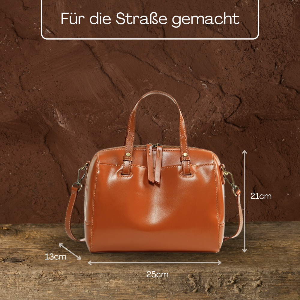 BERK | Klassischer Messenger Leder Schulranzen