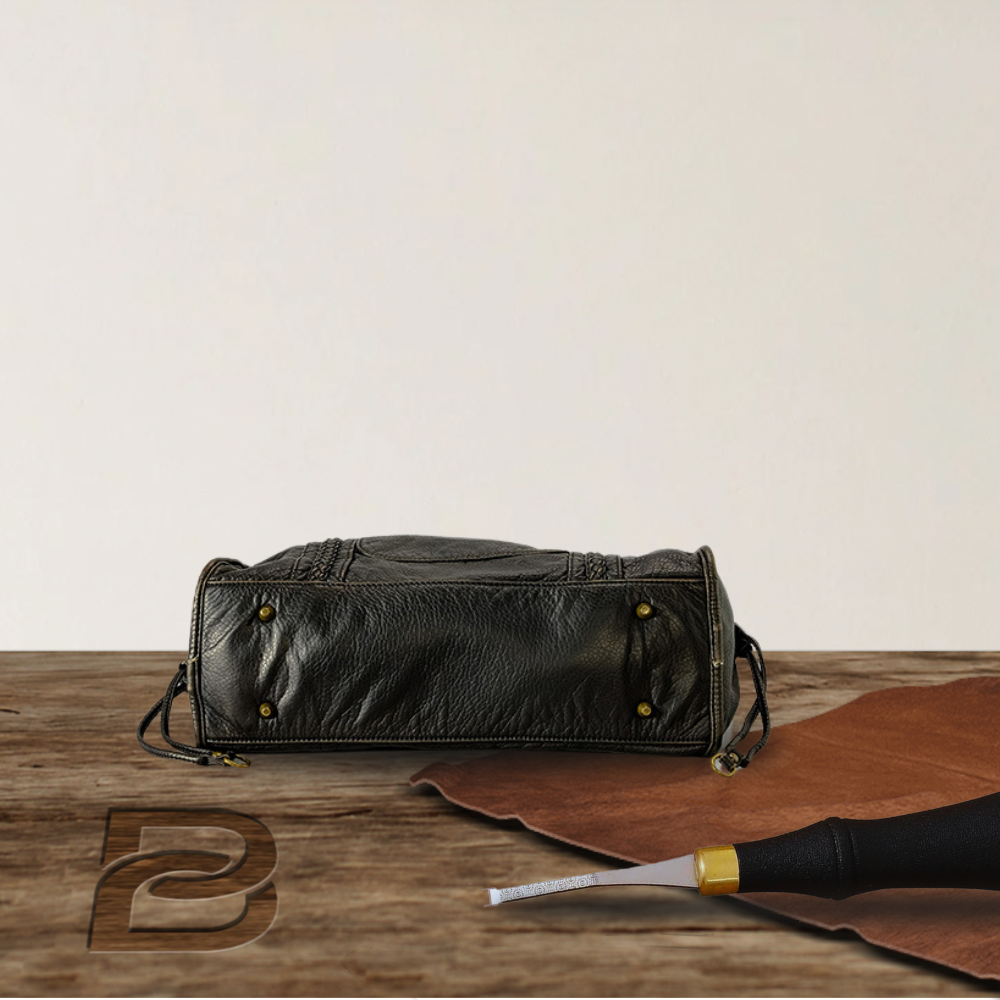 BERK | Retro-Lederhandtasche mit großer Kapazität