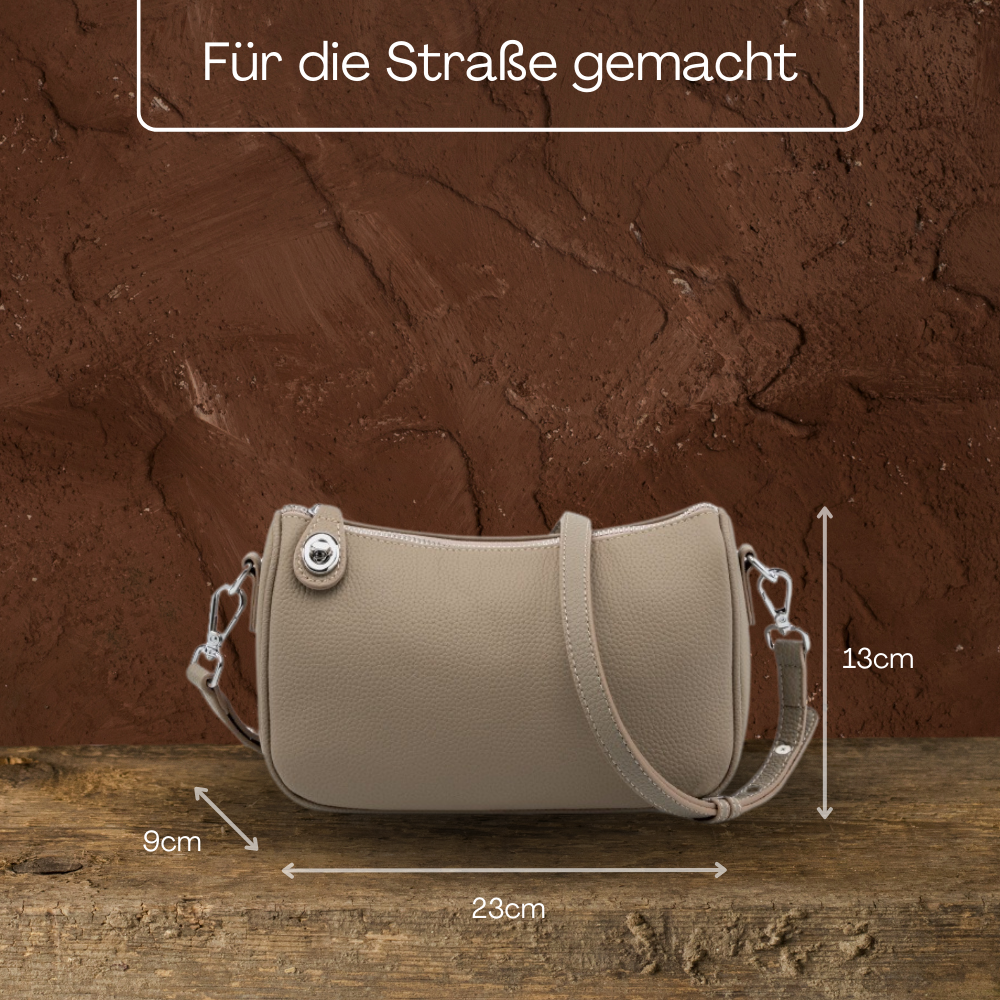 BERK | Einfache alltägliche Crossbody-Ledertasche