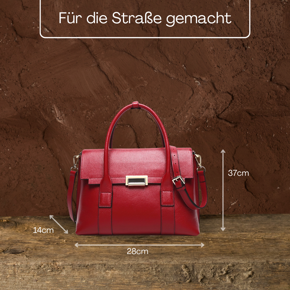 BERK | Echtes Leder Schloss Schnalle Tasche