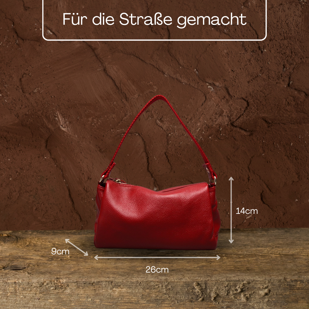 BERK | Simply Chic Leder Zwei-Wege-Tasche