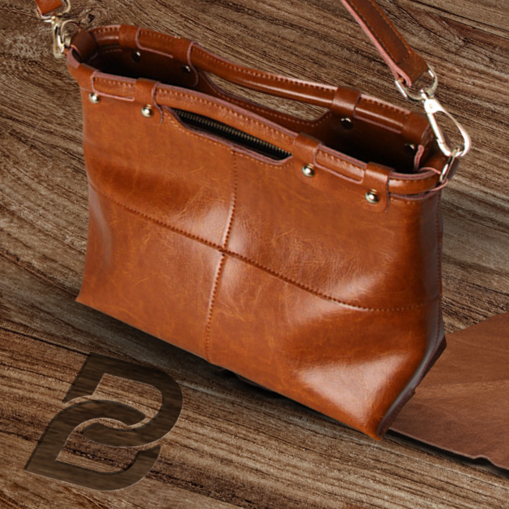 BERK | Echtes Leder Retro-Damen-Messenger-Tasche