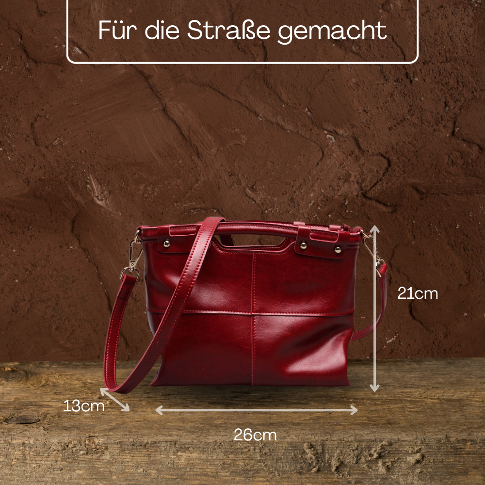 BERK | Echtes Leder Retro-Damen-Messenger-Tasche