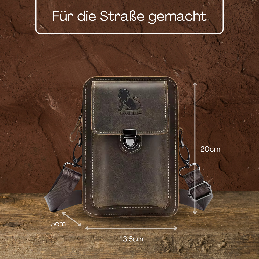BERK | Mini-Messenger-Lederumhängetasche