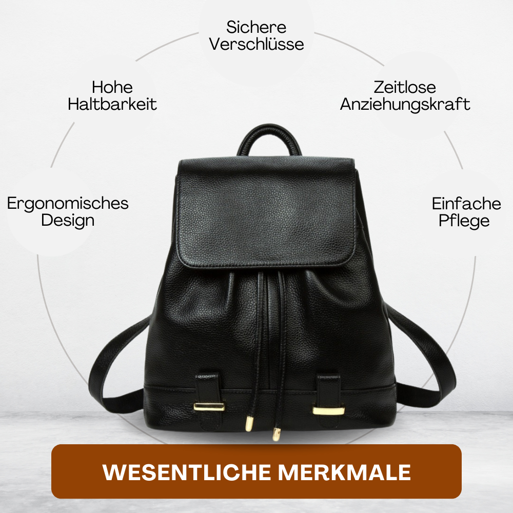 BERK | Moderner Vollnarbenleder-Rucksack