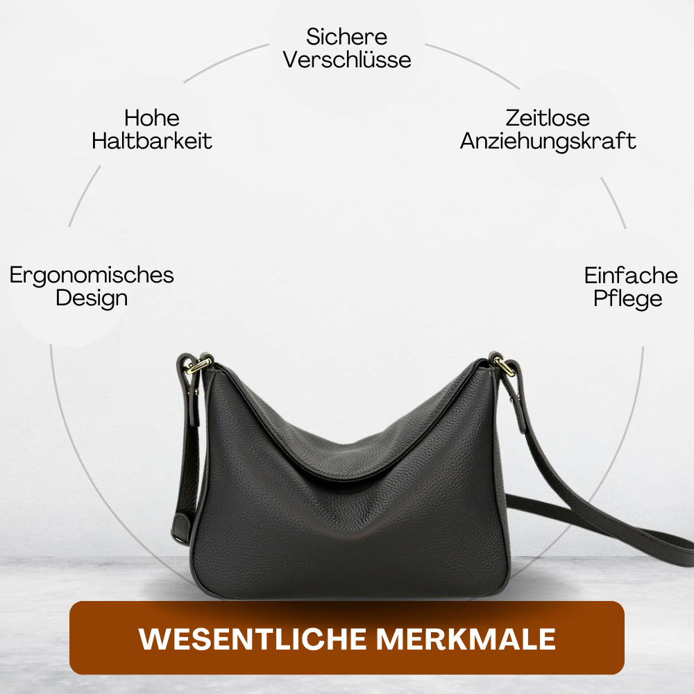 BERK | Foldover Leder Umhängetasche