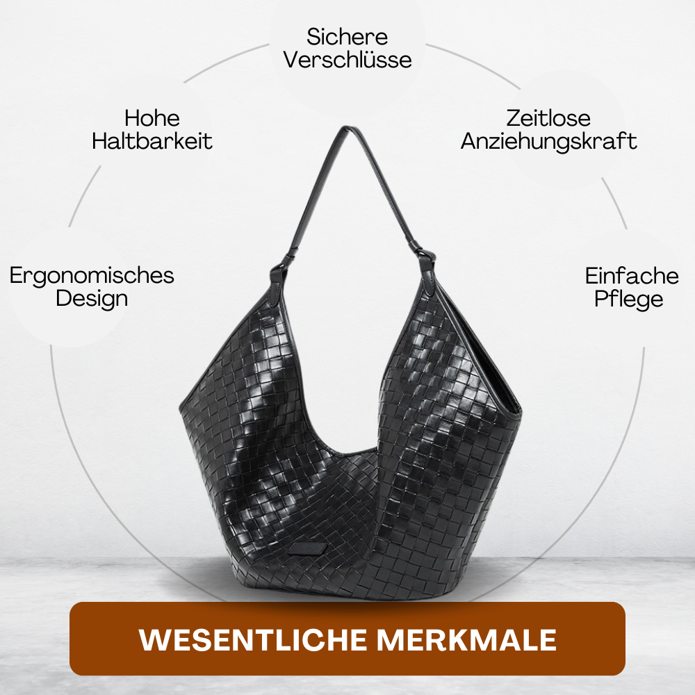 BERK | Tasche aus gewebtem Leder mit großem Fassungsvermögen