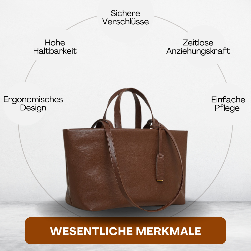 BERK | Tote Tasche aus weichem Leder mit großem Fassungsvermögen