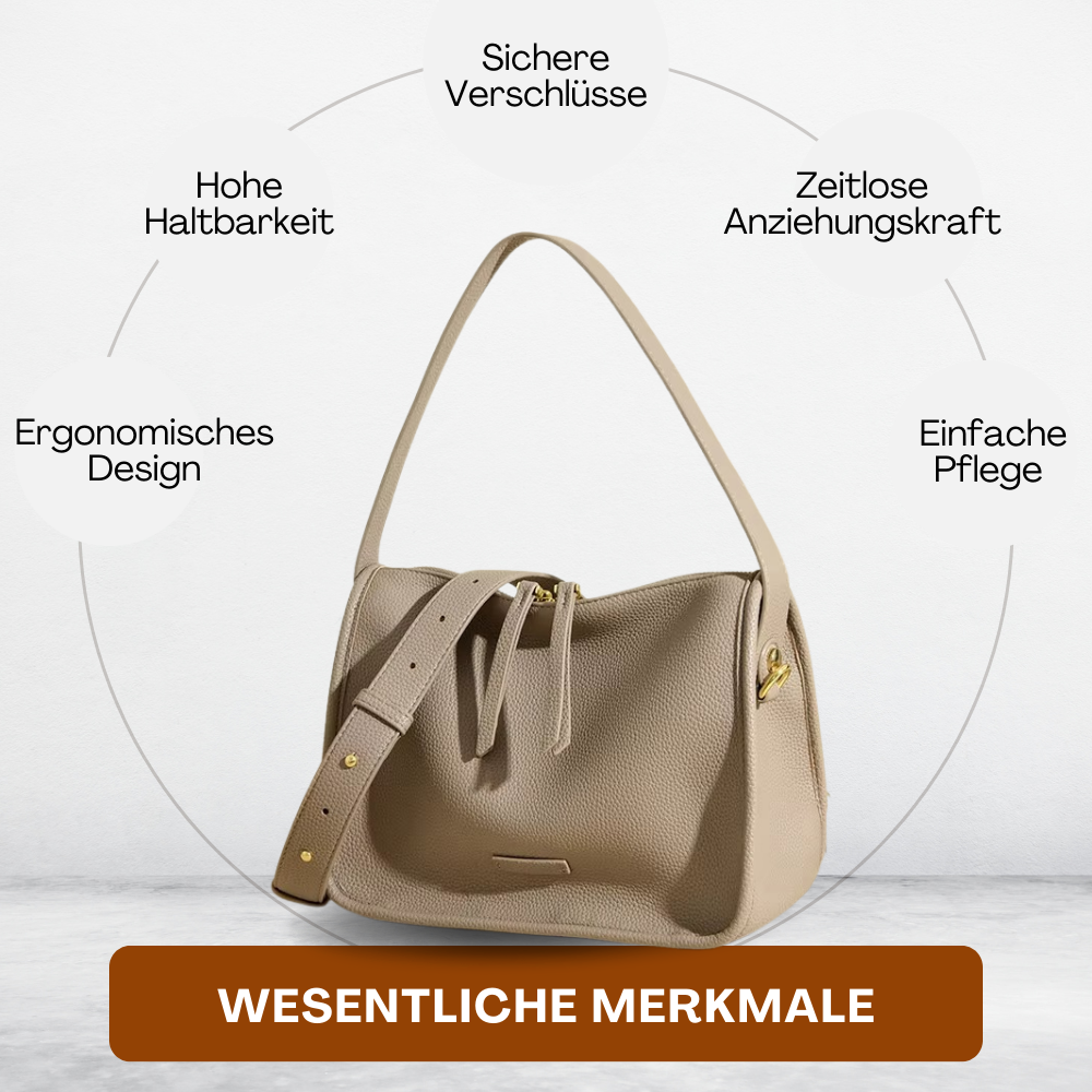 BERK | Strukturierte Leder-Umhängetasche