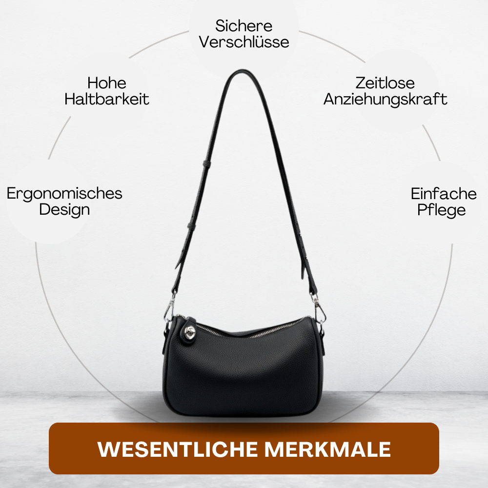 BERK | Einfache alltägliche Crossbody-Ledertasche