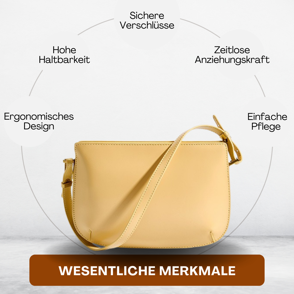 BERK | Minimalistische Ledertasche mit glatter Oberfläche