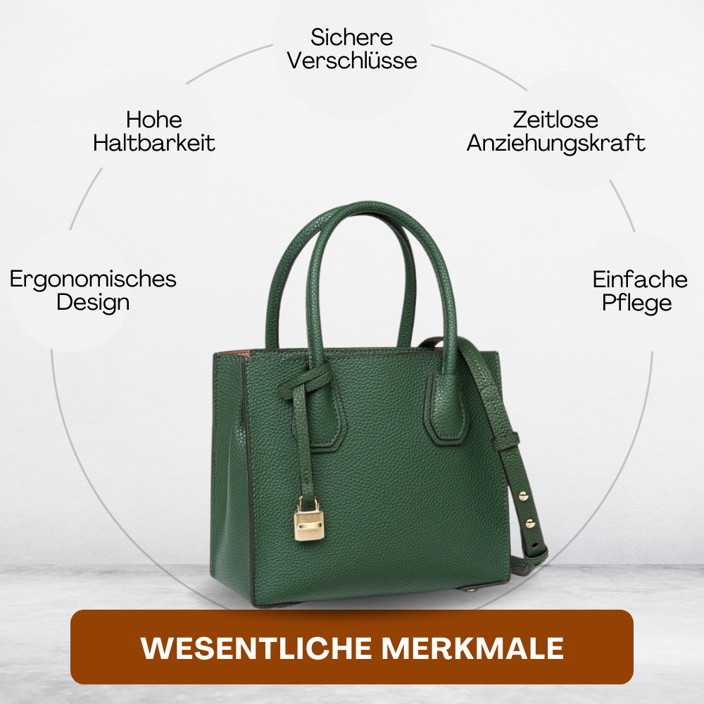 BERK | Handtasche aus strukturiertem, gekörntem Leder