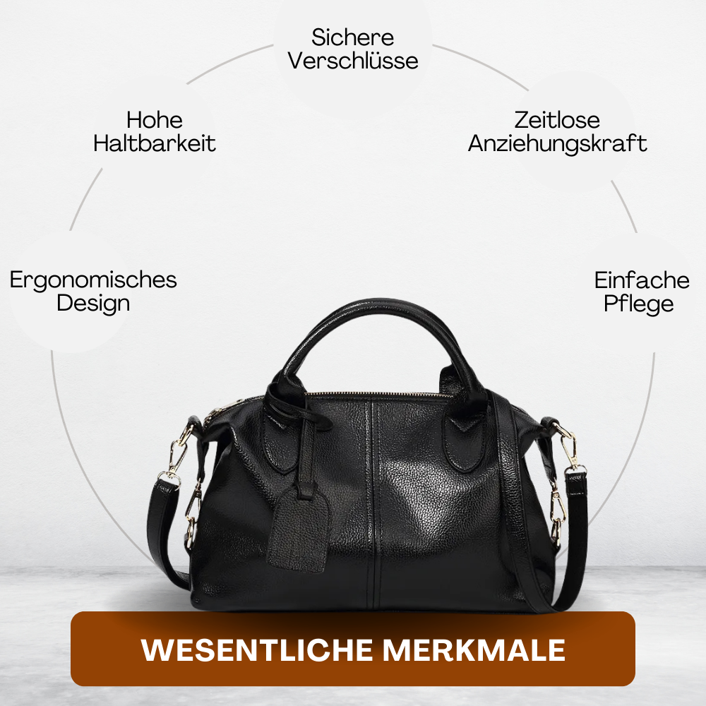 BERK | Weiche Narbung Elegante Ledertasche