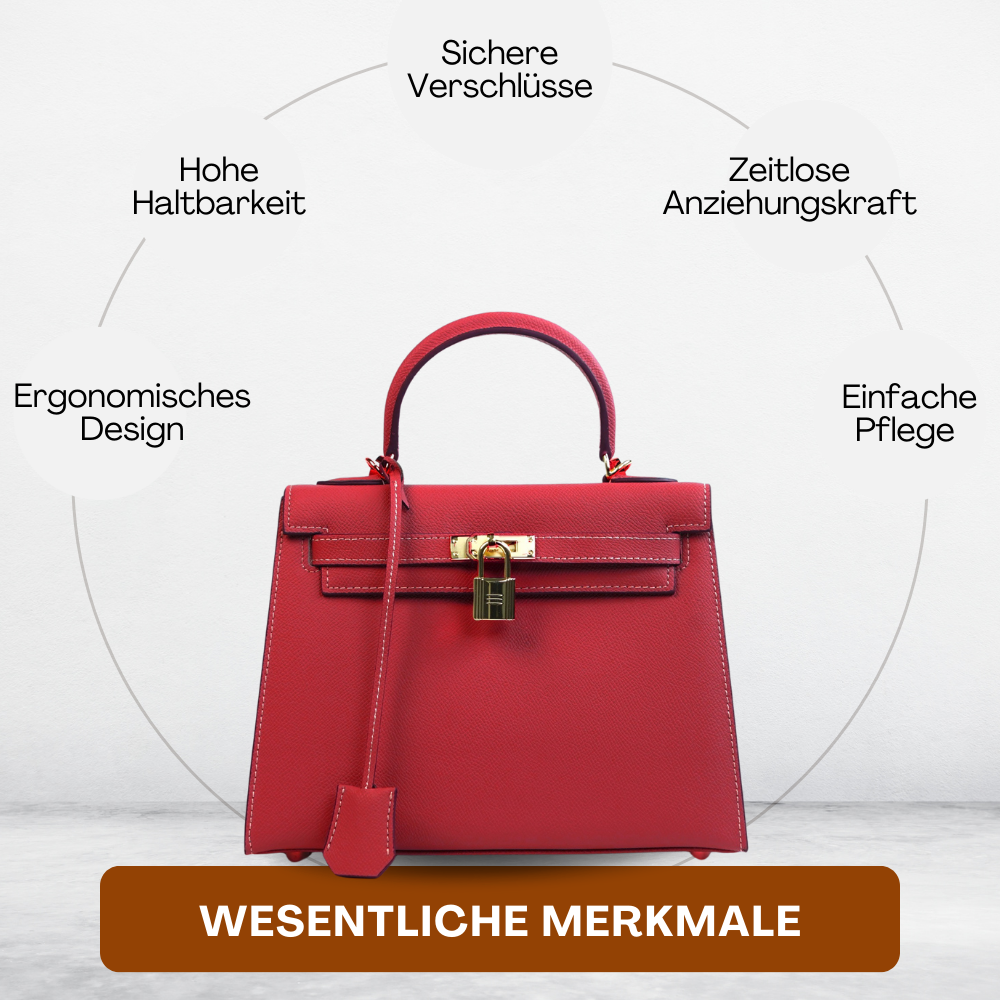BERK | Elegante Lederhandtasche mit Seitenriemen