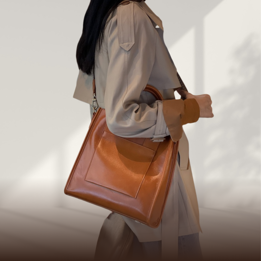 BERK | Klassische Lederhandtasche
