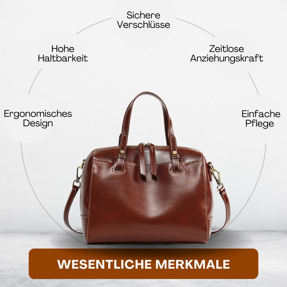 BERK | Klassischer Messenger Leder Schulranzen