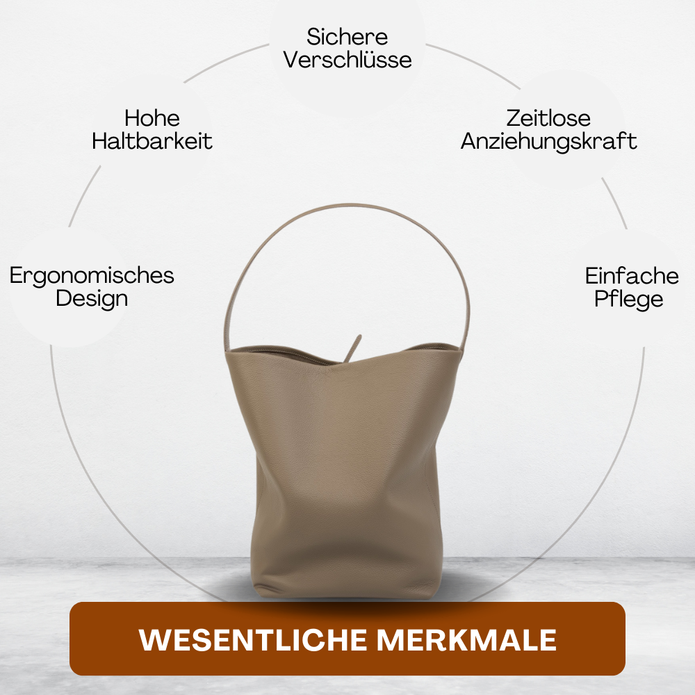 BERK | Eimertasche aus Leder im Lazy-Style