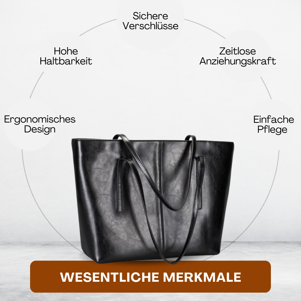 BERK | Shoppertasche aus klassischem Glattleder