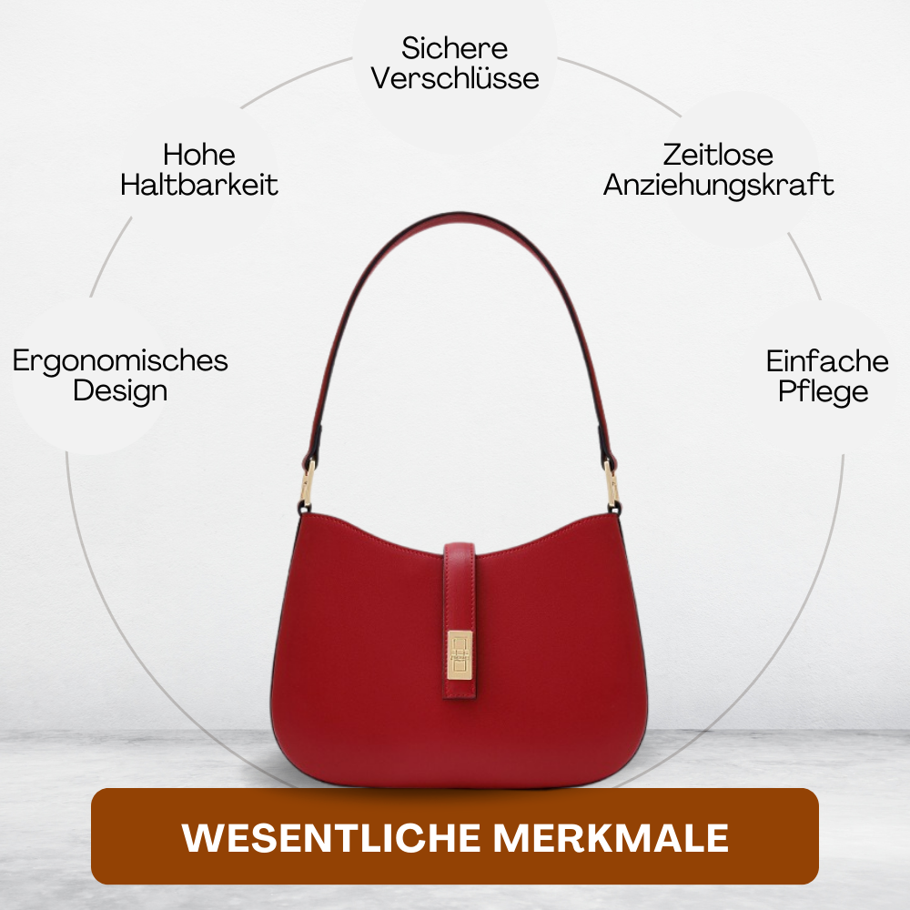 BERK | Elegante Umhängetasche aus Glattleder