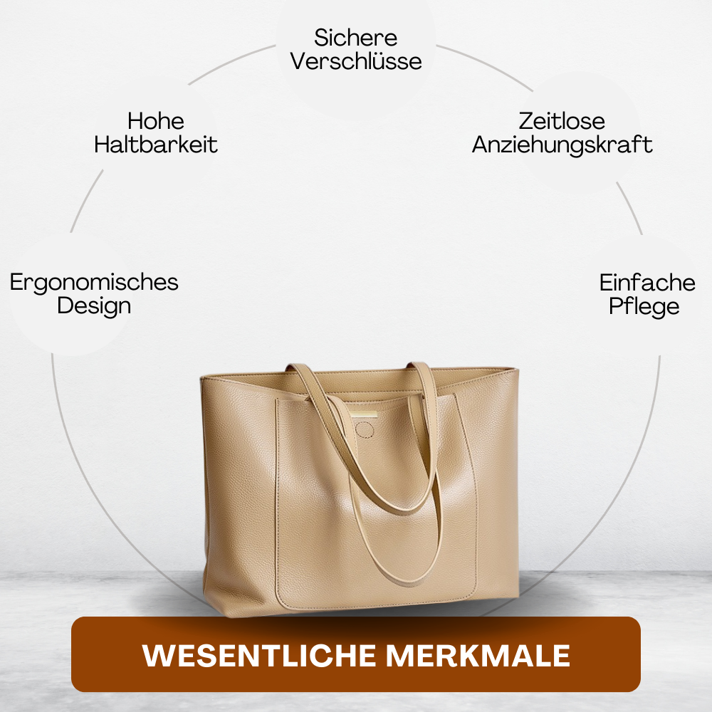 BERK | Hochwertige Leder-Tasche mit großem Fassungsvermögen
