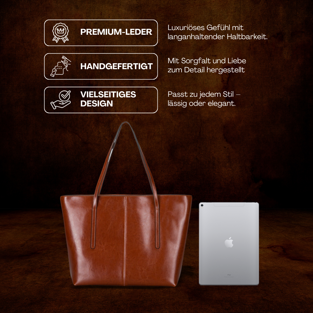 BERK | Shoppertasche aus klassischem Glattleder