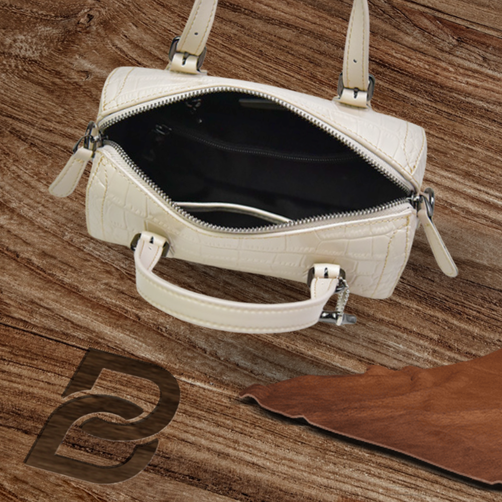 BERK | Handtasche aus Rindsleder mit Krokodilmuster