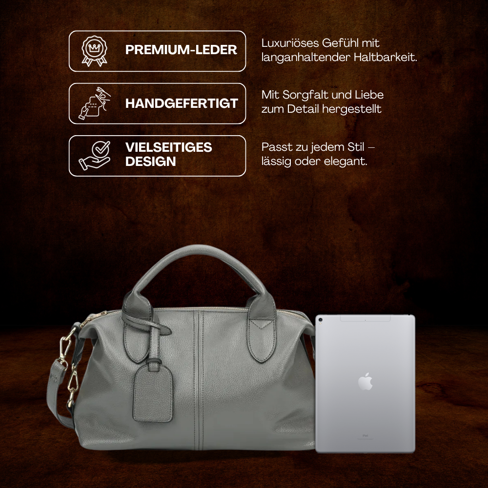 BERK | Weiche Narbung Elegante Ledertasche