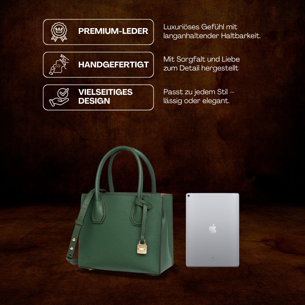 BERK | Handtasche aus strukturiertem, gekörntem Leder
