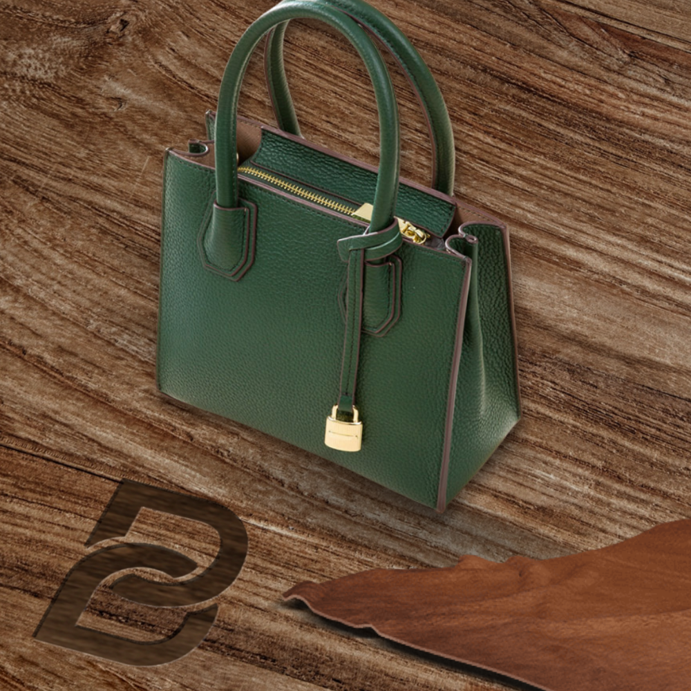 BERK | Handtasche aus strukturiertem, gekörntem Leder